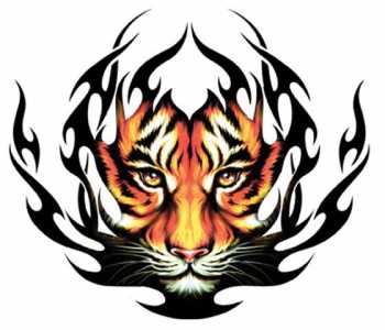Coeur on Mod  Le Dessin De Tatouage Tigre   Symbole De La F  Rocit    Force Et